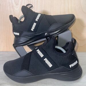 Puma Radiate Mid Black/White 376093-01 Women's 7.5‎